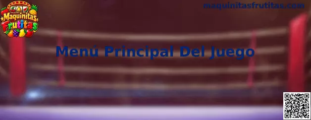 Menú Principal Del Juego Maquinitas Frutitas