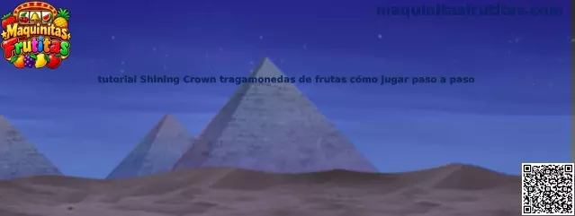 Imagen ilustrativa del tutorial de Shining Crown, tragamonedas de frutas con símbolos y carretes