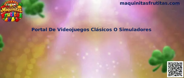Ilustración de un portal de videojuegos clásicos o simuladores con estética de máquinas recreativas